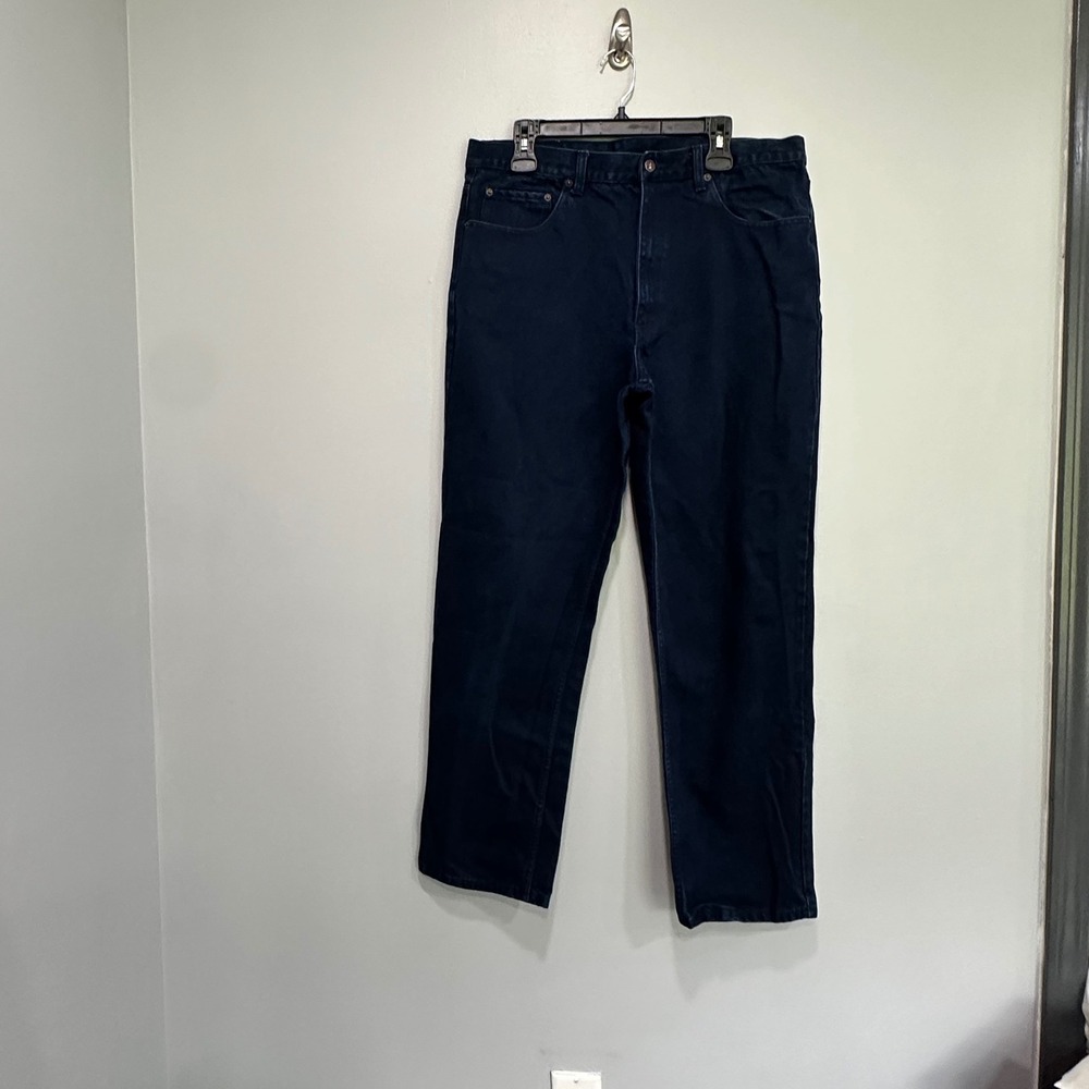 Attrak Mens Dark‎ Wash Jeans Size 38x32 Basic Denim Cotton